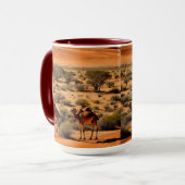 Camels Dans L'Extérieur Australien, Mug (Devant gauche)