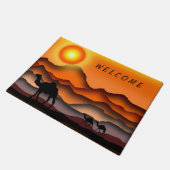 Camels Doormat Sunset Deert - Welkom Deurmat (Schuin)