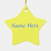 CAMELS GIFTS EN DRIE WISE MANNEN: ster ornament (Achterkant)