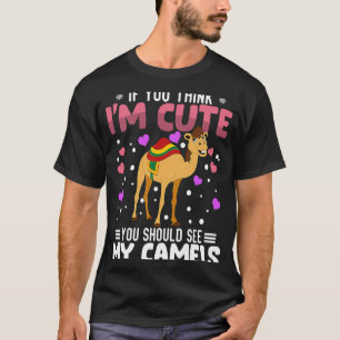 Camels Heart Valentijnsdag Animal voor het Kind va T-shirt