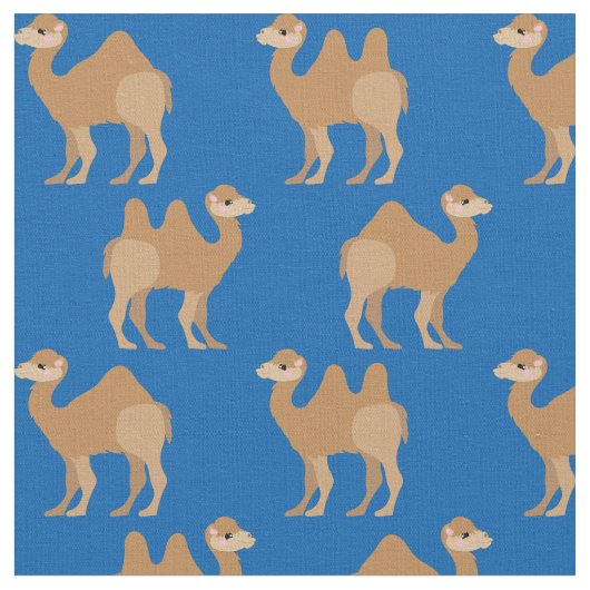 Camels Imprimer le tissu Bleu (Fermer)