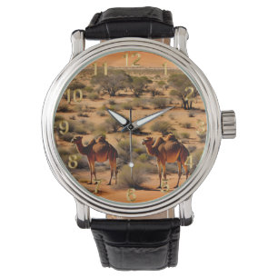 Camels in de Australische outback, Wrist Watch Horloge