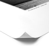 Camels in de Jordaanwoestijn (B&W) Poster (Hoek)