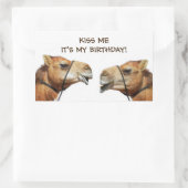 Camels Kissing Funny Sticker (Sac)