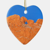 Camels kussen met Blue Sky Keramisch Ornament (Rechts)