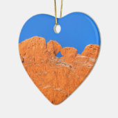 Camels kussen met Blue Sky Keramisch Ornament (Links)