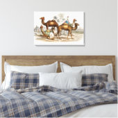 Camels of India  Illustration, 1820 Canvas Afdruk (Insitu (Slaapkamer))
