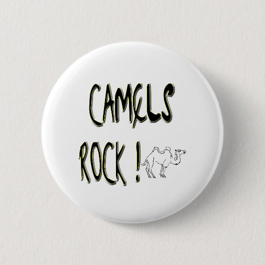 Camels Rock. Knoop Ronde Button 5,7 Cm (Voorkant)