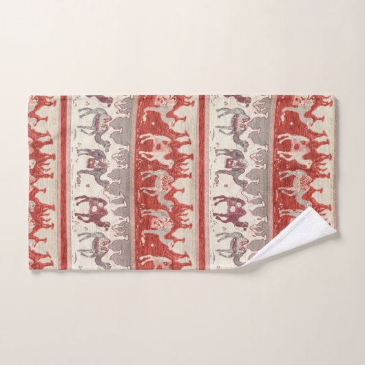 Camels Train, Camels Pattern, camel print Bad Handdoek (Handdoek)