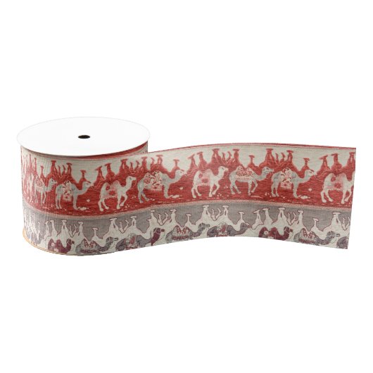 Camels Train, Camels Pattern, camel print Grosgrain Lint (Spoel)