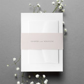 Cameo Blush Personalized Wedding Uitnodigingen Wikkel