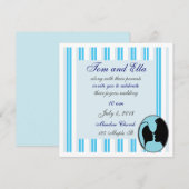 Cameo Kiss Silhouette Mariage Invitations (Devant / Derrière)