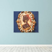 Cameo met profielkop canvas afdruk (Insitu (Houten vloer))