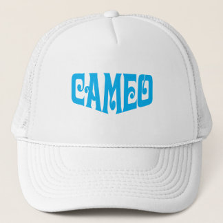 Cameo pet met blauw logo