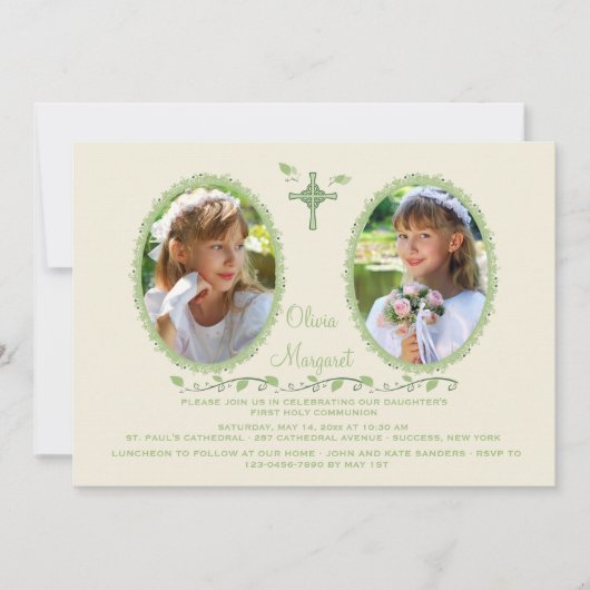 Cameo religieuze uitnodiging (Voorkant)