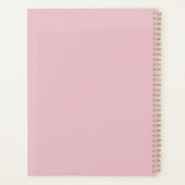 Cameo roze elegante aangepaste planner (Achterkant)