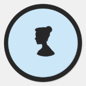 Cameo-sticker Ronde Sticker (Voorkant)