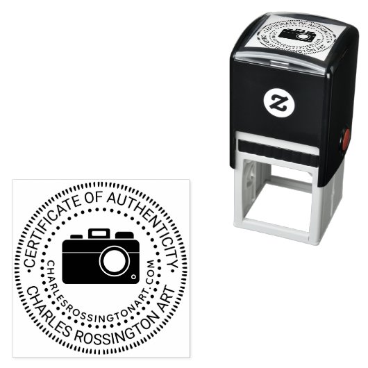 Camera #2 “Certificate of Authenticity” Name URL Zelfinktende Stempel (In situ)