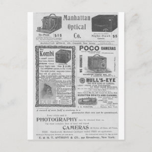 Camera-advertenties Briefkaart