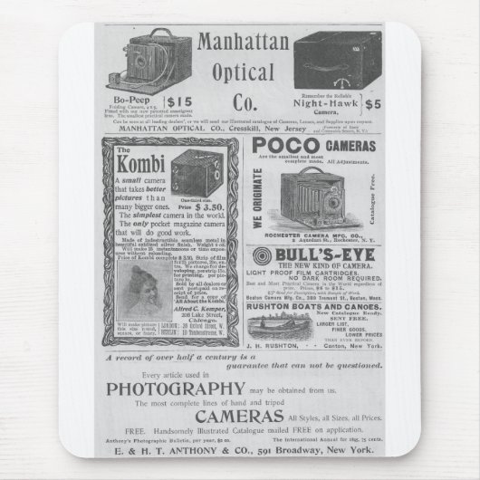 Camera-advertenties Muismat (Voorkant)