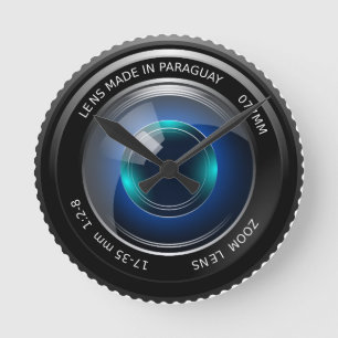 Camera Afbeelding rondom wandklok Ronde Klok