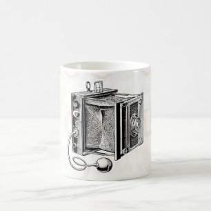 camera - Antiek camera's Fotografie zwart Koffiemok