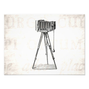 camera - Antiek fotografie - Retro Foto Afdruk