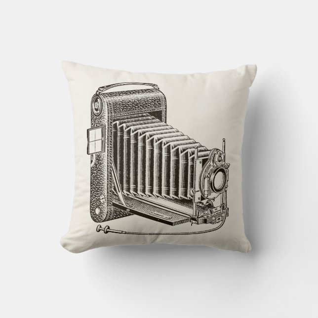  camera - Antiek fotografie - Retro Kussen (Voorkant)