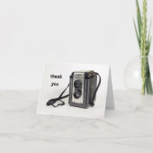 Camera bedankkaart (Voorkant)