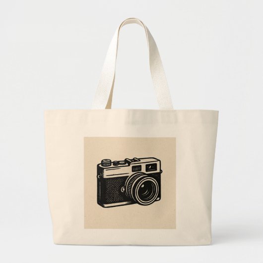  Camera Canvas tas - Retro Fotografie Shoppi (Voorkant)