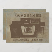 Camera Club  uitnodigingen (Voorkant / Achterkant)