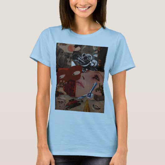 Camera collage' t shirt (Voorkant)