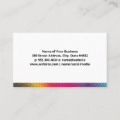 Camera Colorful Lens-Logo | Halftone Visitekaartje (Achterkant)