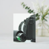 Camera en film briefkaart (Staand voorkant)