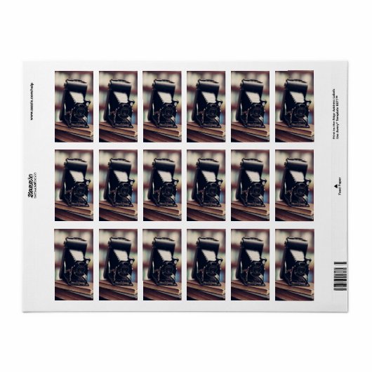  camera etiket (Full Sheet)