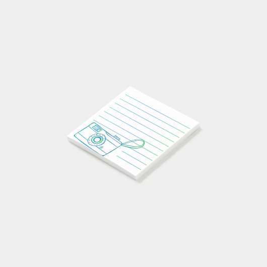 Camera foto ontwerp post-it® notes (Schuin)