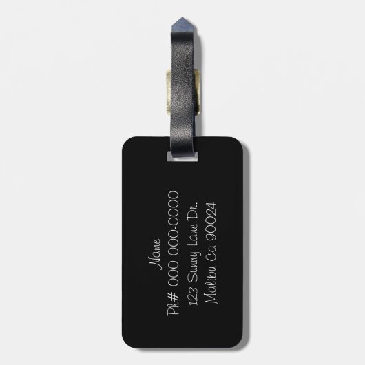 Camera fotograaf Flash Bagagelabel (Achterkant verticaal)