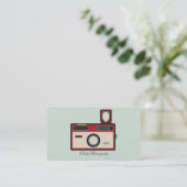  camera-fotograaf visitekaartje (Staand voorkant)