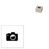Camera Fotografie Loyaliteit Punch Kaart 1x1 Rubberstempel (Gestempeld)