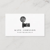  camera Fotografie Sociale media QR-code Visitekaartje (Voorkant)