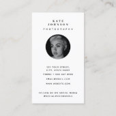  camera Fotografie Sociale media QR-code Visitekaartje (Achterkant)