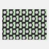 Camera Fotografie Thema Assorted GREY/CREAM/GREEN Inpakpapier Vel (Voorkant 3)