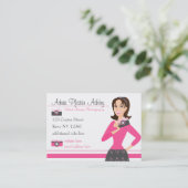 Camera Girl Visitekaartje (Staand voorkant)