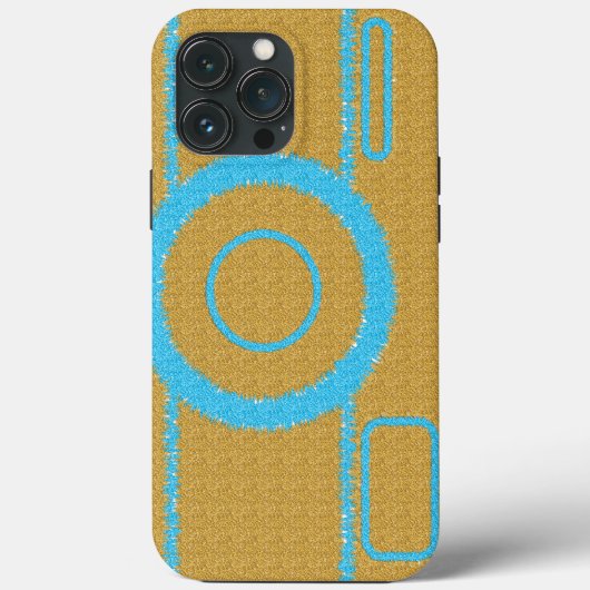 Camera Glitter Cod.01 Hoesje-Mate iPhone Case (Achterkant)