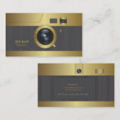 camera goud visitekaartje (Voorkant / Achterkant)
