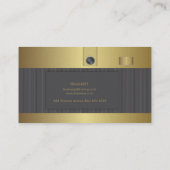 camera goud visitekaartje (Achterkant)