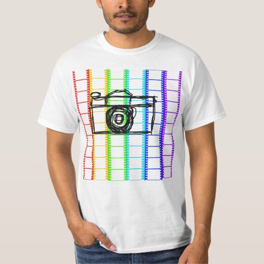  camera grafisch T-shirt (Voorkant)