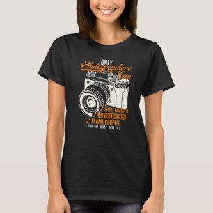 Camera Grappige Fotografie Uitdrukking Fotograaf T-shirt