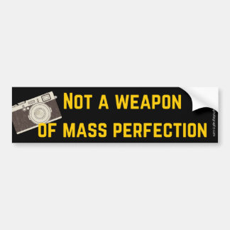 Camera is geen massapon bumpersticker