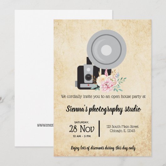 camera kaart (Voorkant / Achterkant)